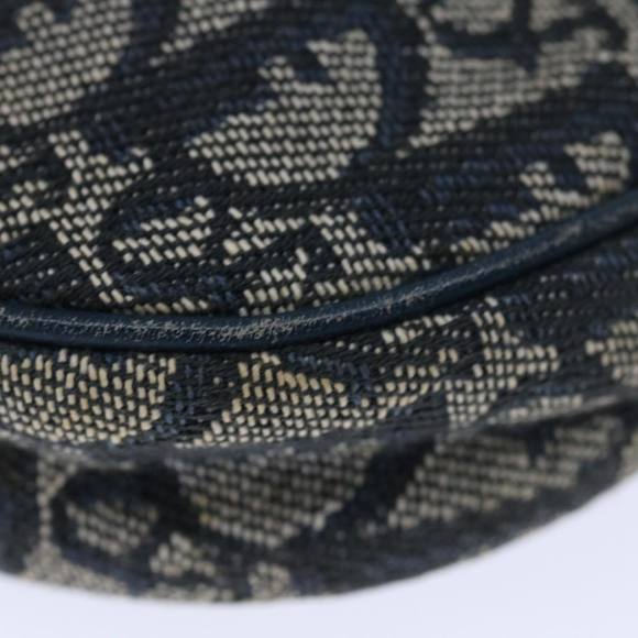 Christian Dior Trotter Canvas Saddle Pouch Accessory Pouch Navy Auth yk10980 - Picture 16 of 16